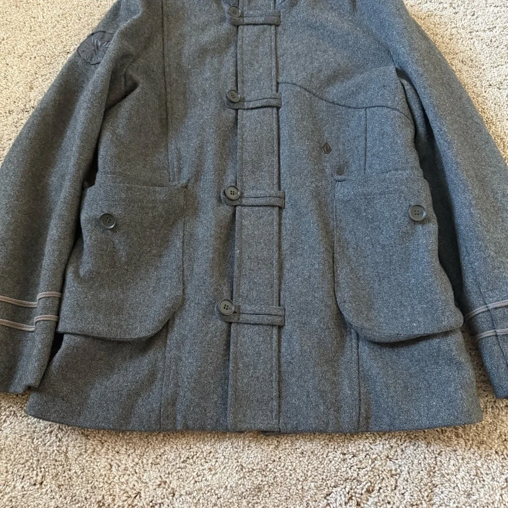 VTG Volcom Scout Men’s Collectable 55% Wool Full Zip Overcoat Size‎ L Fortis
